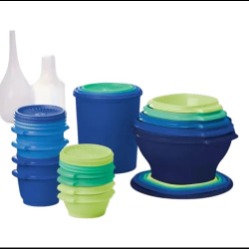 Tupperware Heritage Collection Food Storage Containers 32-piece - Blue MAY HAVE MISSING PIECES
