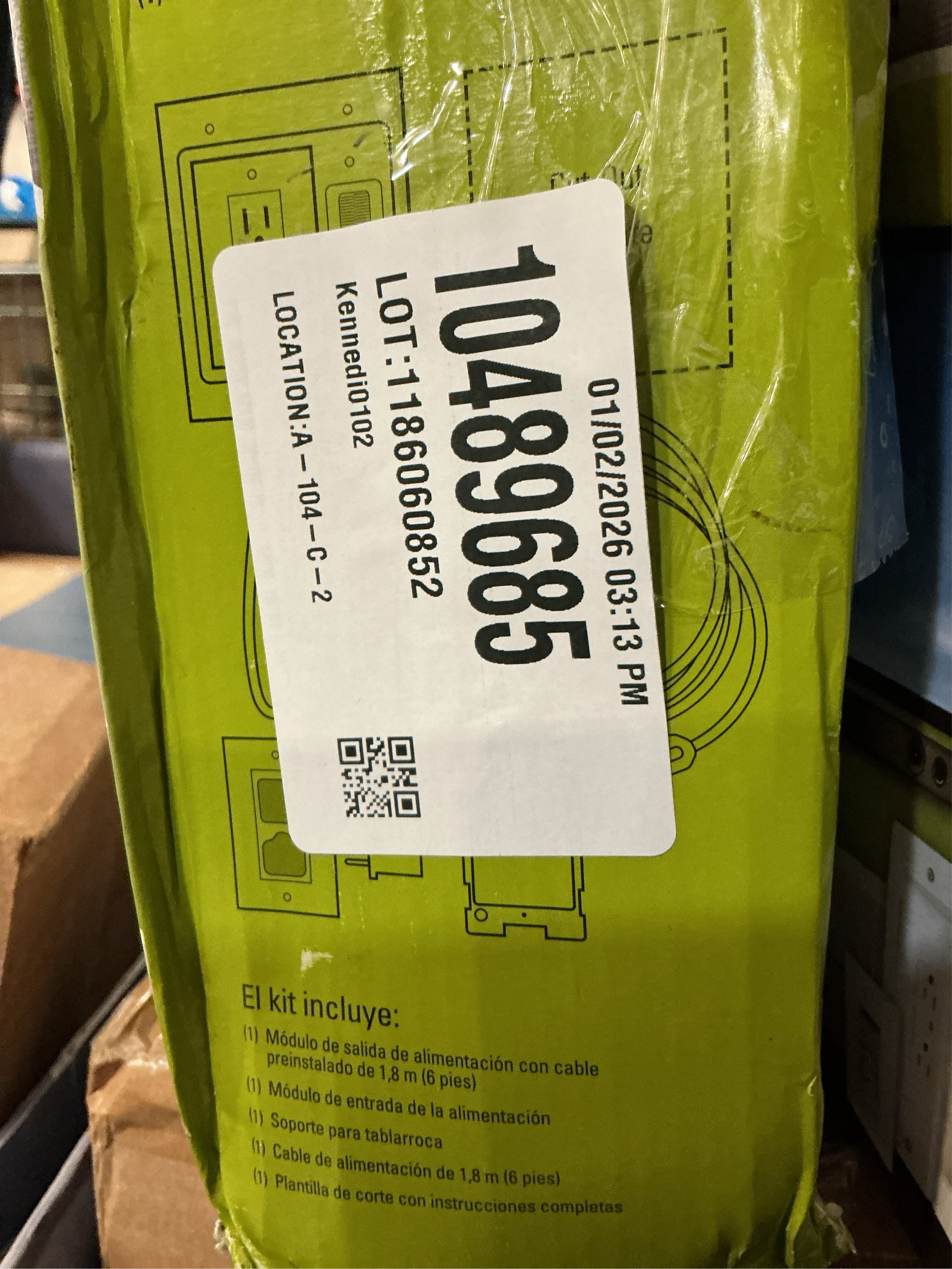 Legrand On-Q 4-27/64-in x 10-in PVC White Flat Screen Tv Kit