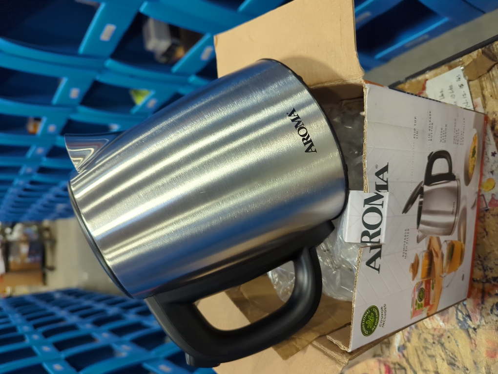 Aroma 1L Electric Water Kettle - Stainless Steel