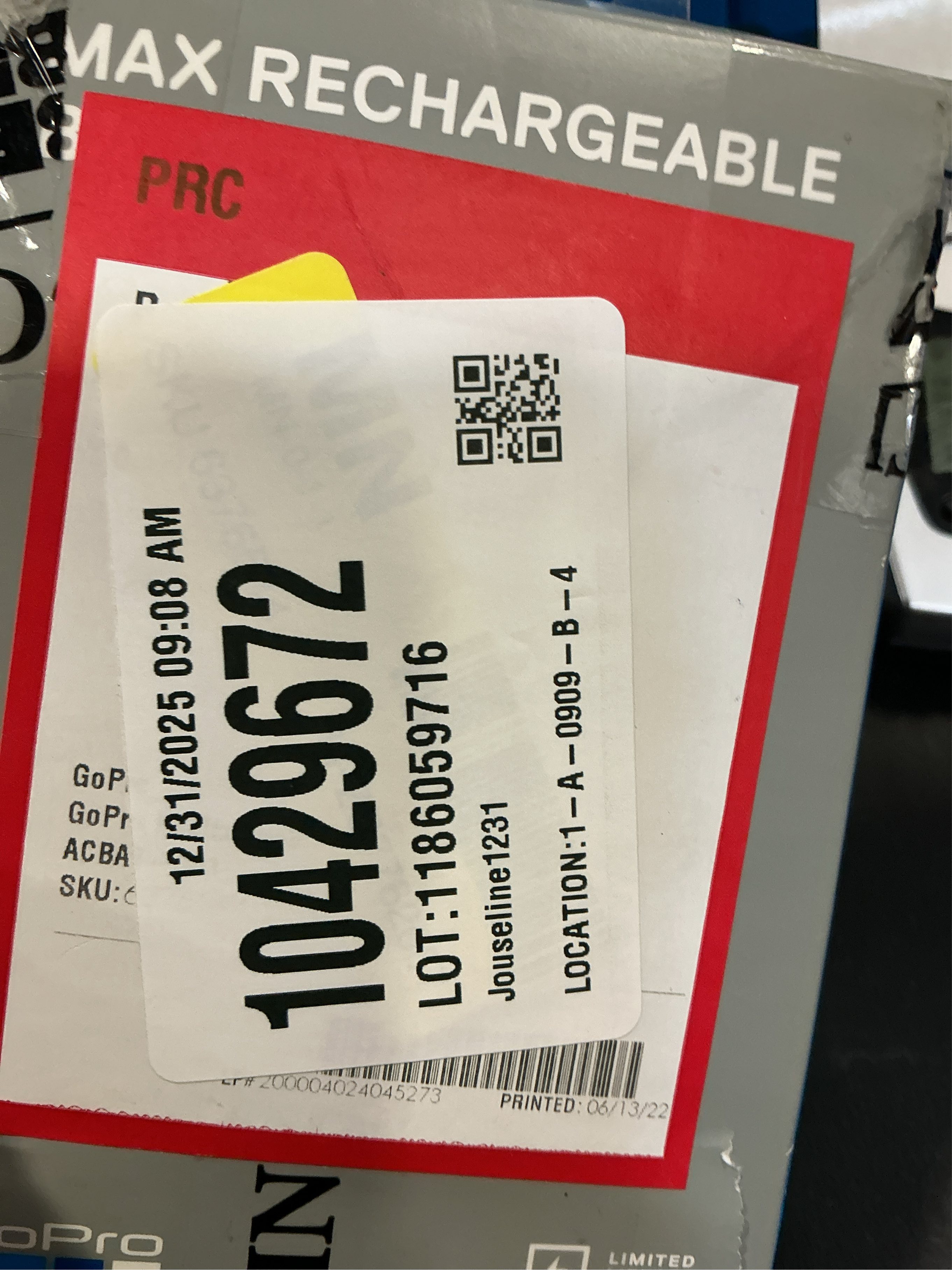 GoPro Max Rechargeable Battery