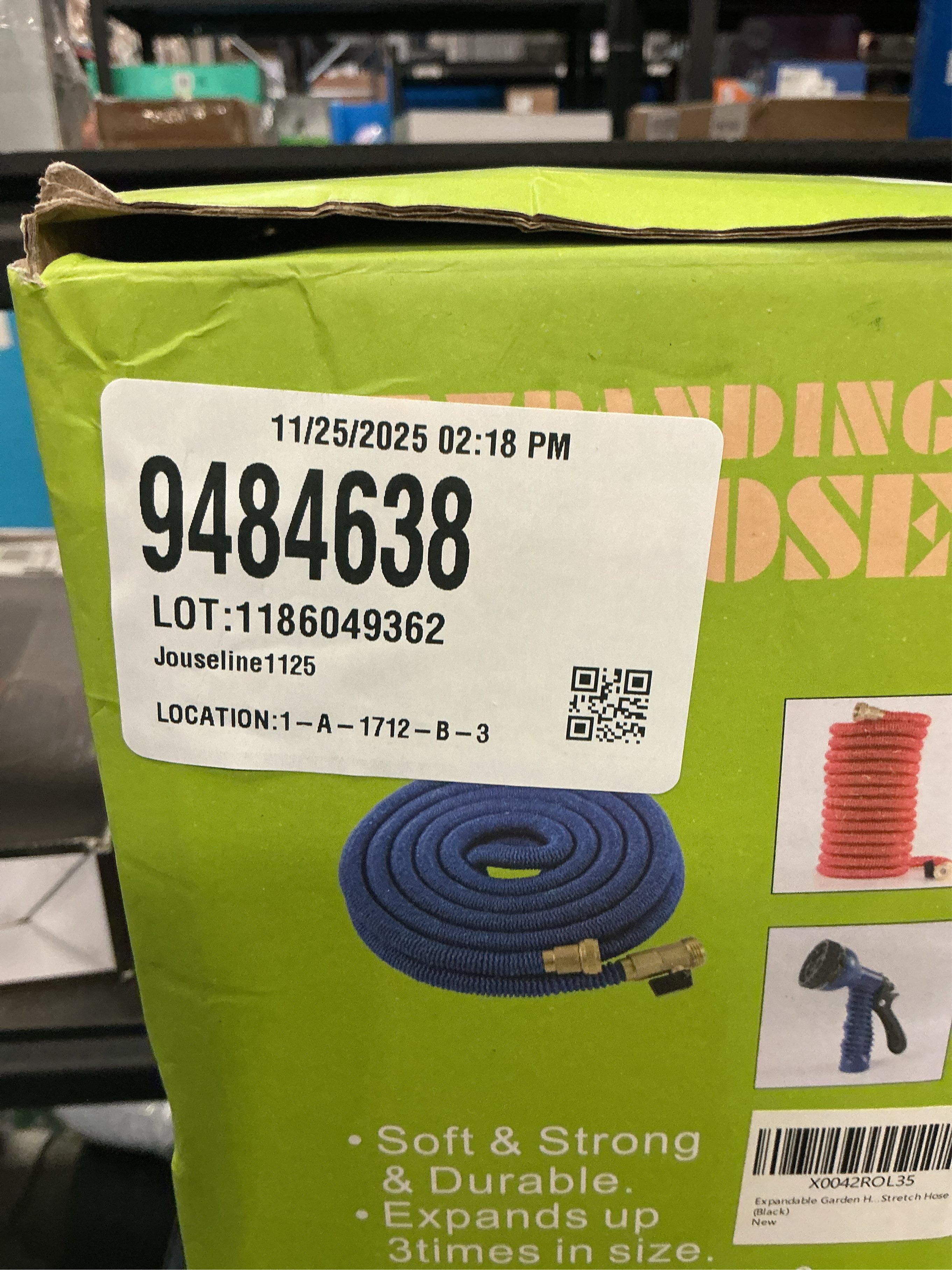 Garden Hose 100 ft, 2025 New Flexible Water Hose 100ft With 10-Pattern Spray Nozzle, Lightweight Hose Pipe, Durable, Kink-Free, Leak-Proof Solid Brass Fittings, Black