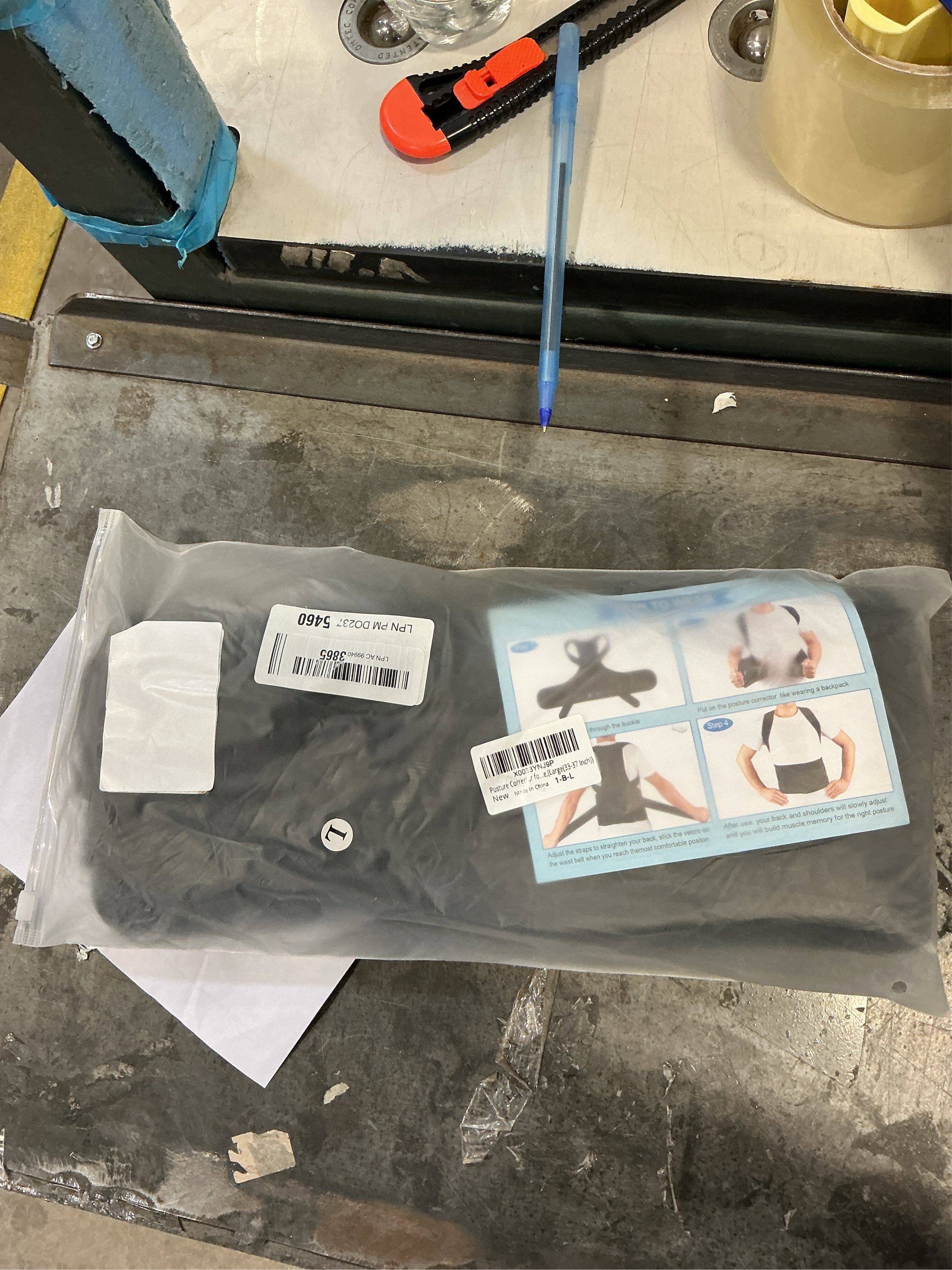 SIZE LARGE PAZAPO Posture Corrector for Men&Women - Back Brace for Lumbar Support and Upright - Breathable Back Straightener Back Corrector Posture(Large(33-37 Inch))