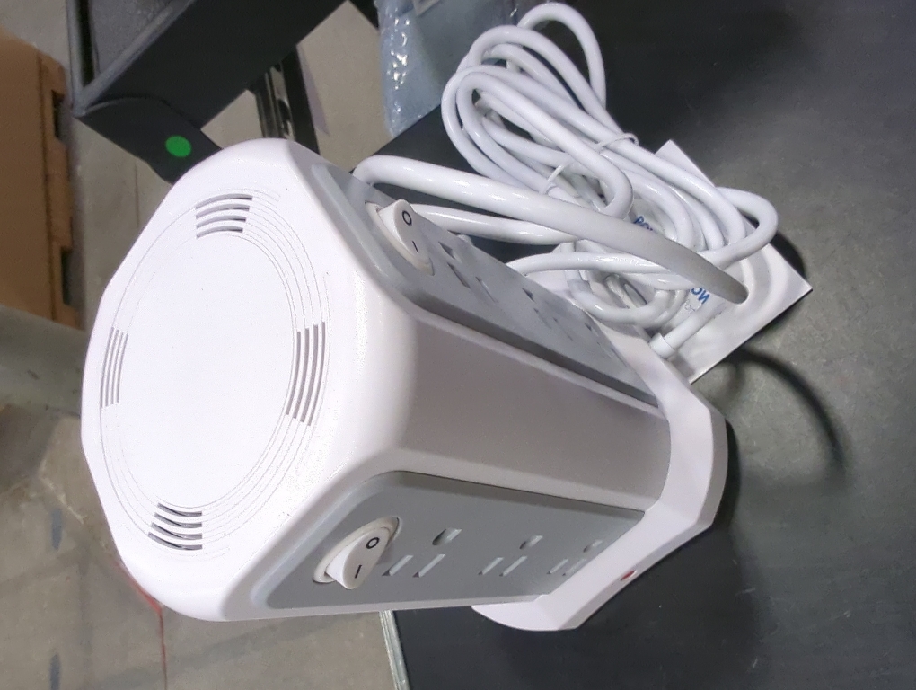 Surge Protector Power Strip Tower with PD18W USB C Port,10FT Extension Cord with 12 AC Mutiple Outlets 5 USB Charging Ports, PASSUS Power Tower Surge Protection for Home Office Dorm Room