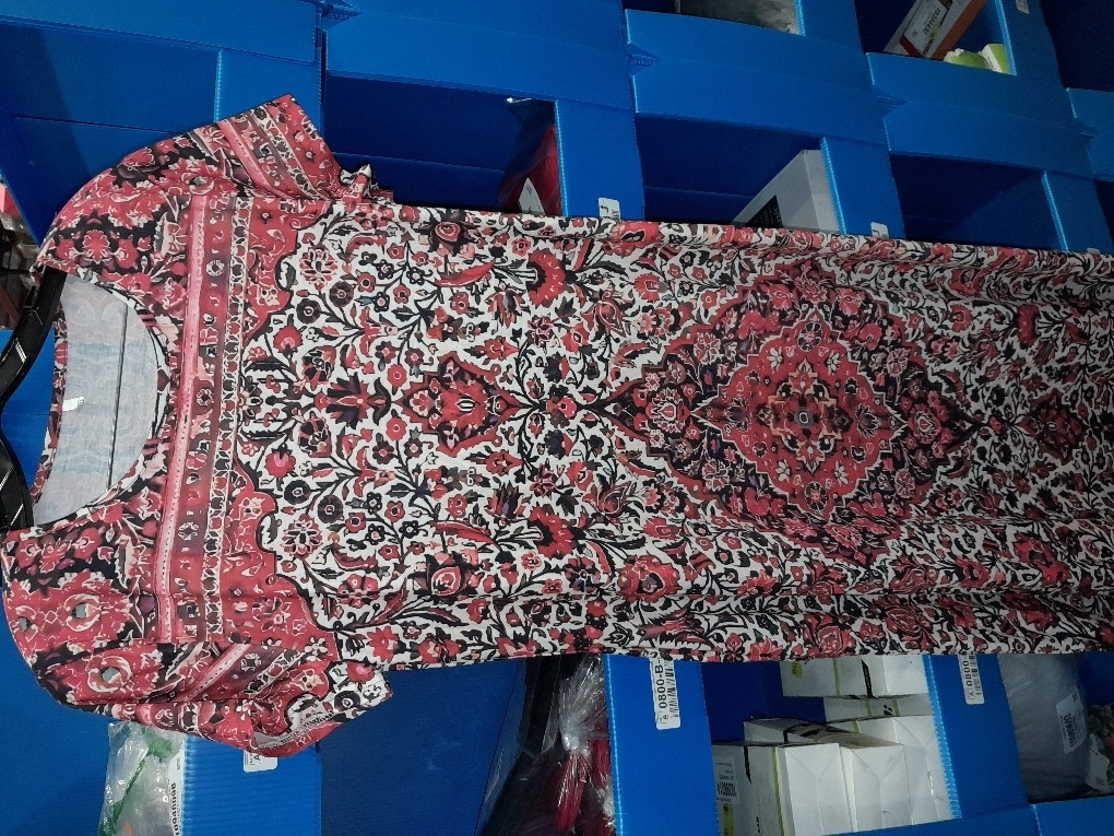 Akivide Women's Boho Floral Maxi Dress Summer Casual Loose Short Sleeve Beach Vacation Dress with Pockets