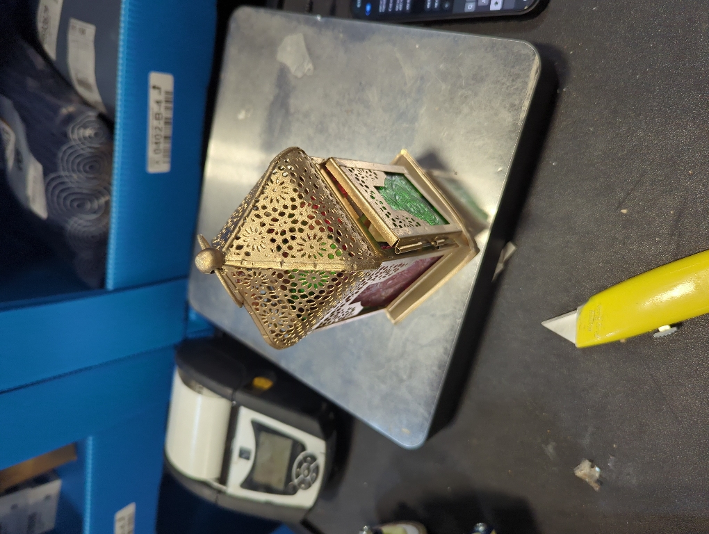 Glass Hanging Lamp for Home & Office Decor, Gifting, Festival, Decoration Item, Beautiful Colorful Glass Lamp (Pack of 1) Size : 16.25 x 8.75 cm, Multicolor