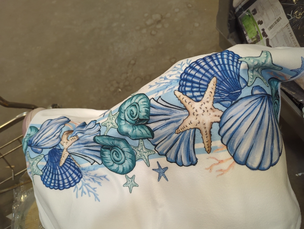 Artoid Mode Sea Shell Starfish Summer Table Runner,Spring Ocean Kitchen Dining Table Decoration for Home Party Decor 13x72 Inch