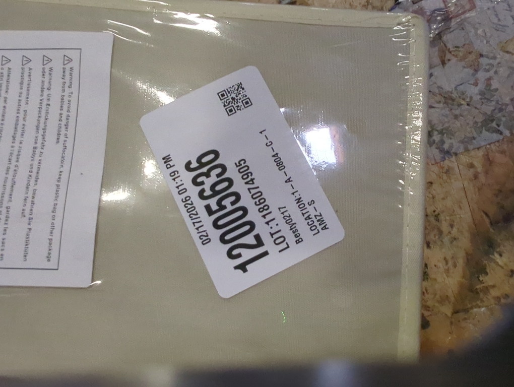 Storage Bins, Fabric Foldable Baskets for Shelves, Collapsible Storage Box Containers with Double Handles, Beige, 15 x 6 x 5 Inch, 3-Pack