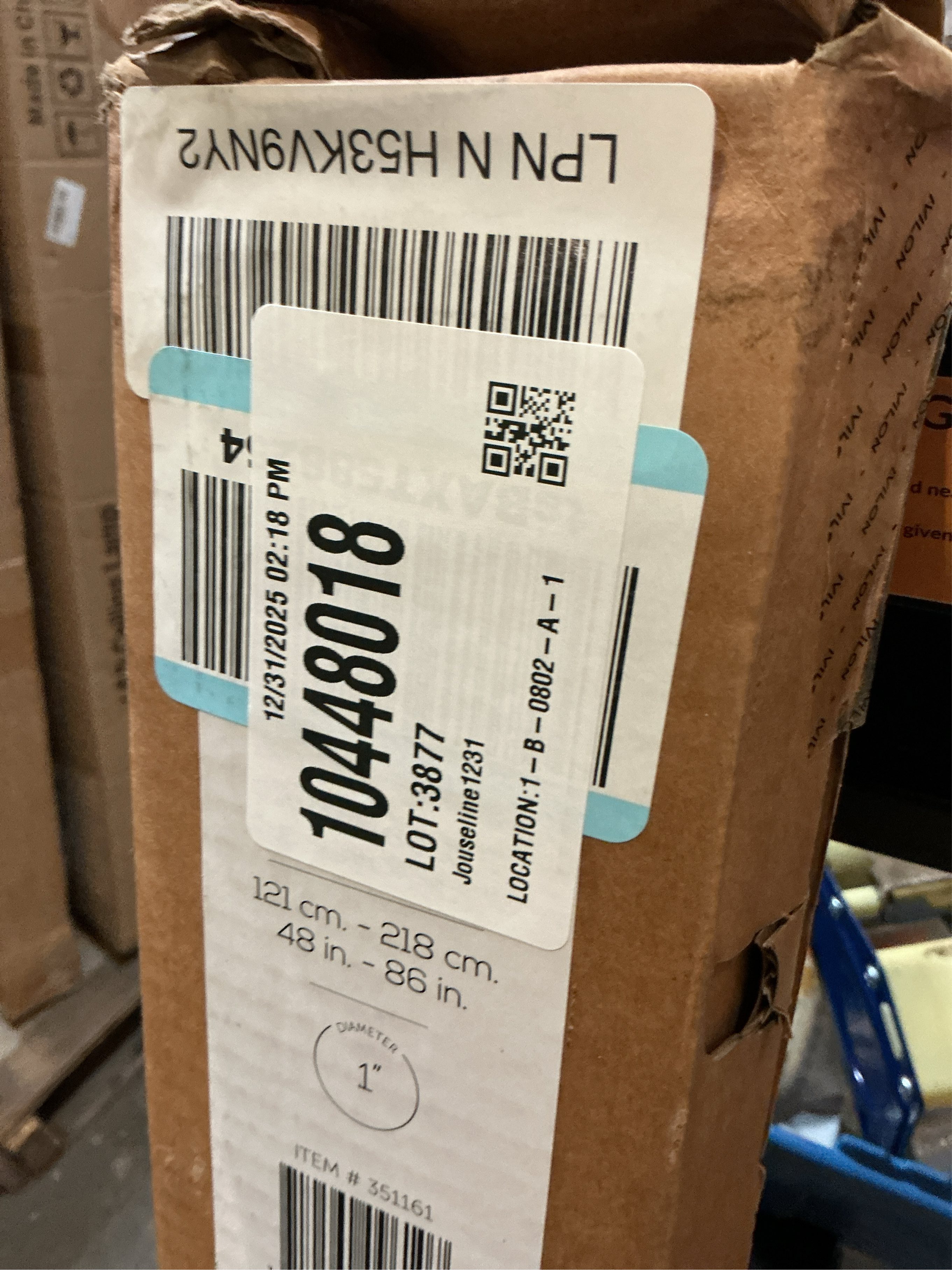 Ivilon Drapery Window Curtain Rod - End Cap Style Design 1 Inch Pole. 48 to 86 Inch Color Warm Gold