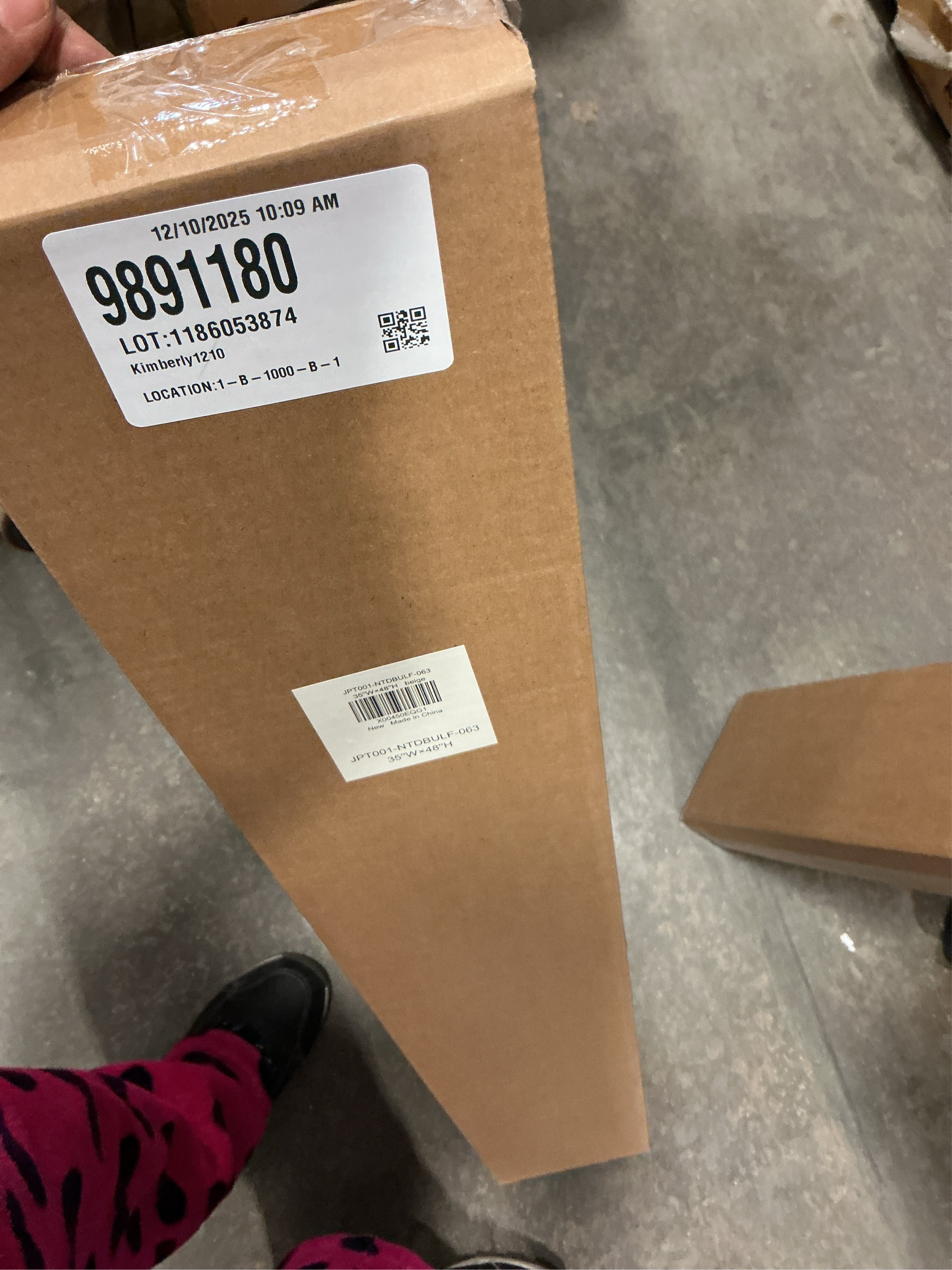 LazBlinds No Tools No Drill Cordless Cellular Shades, Top Down Bottom Up (TDBU) Honeycomb Shades for Home, Light Filtering Thermal Insulation Blinds for Windows, 35 W x 48 H, Beige