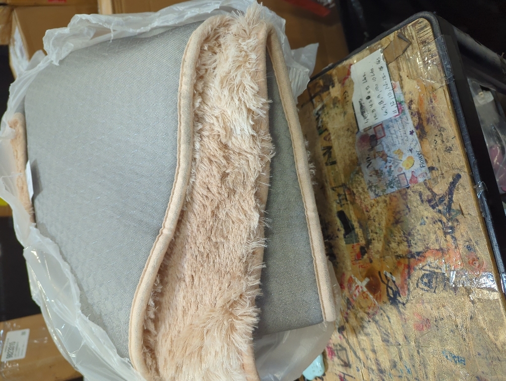 Litanika 4x6 Shag Area Rug for Living Room Bedroom, Tie-Dyed Beige High Pile Soft Plush Shaggy Furry Cream Bedside Playroom Dorm Carpet, Non-Slip, Non-Shedding Modern Indoor Floor Rug