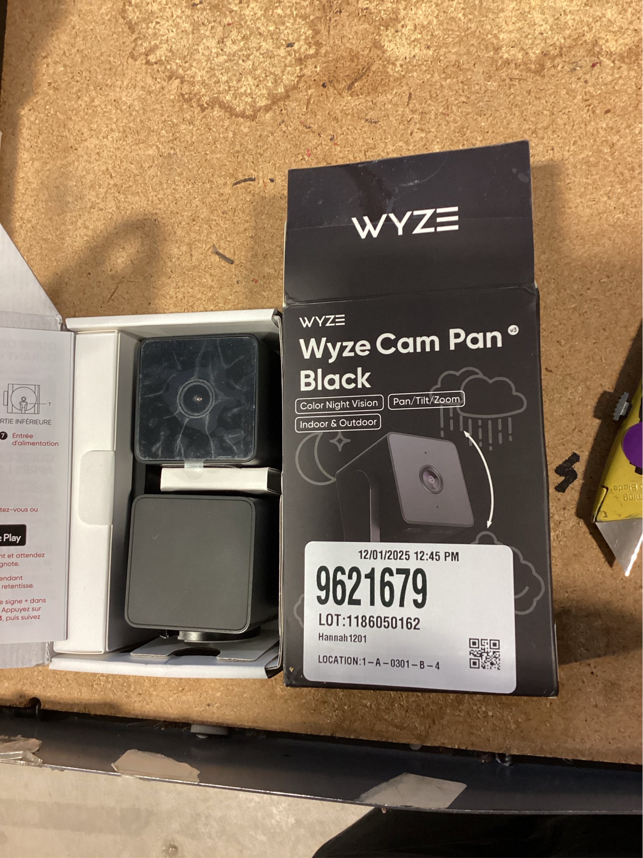 Pan V3 Wired Indoor/Outdoor 1080P HD Home Security Camera with Privacy Mode, Black