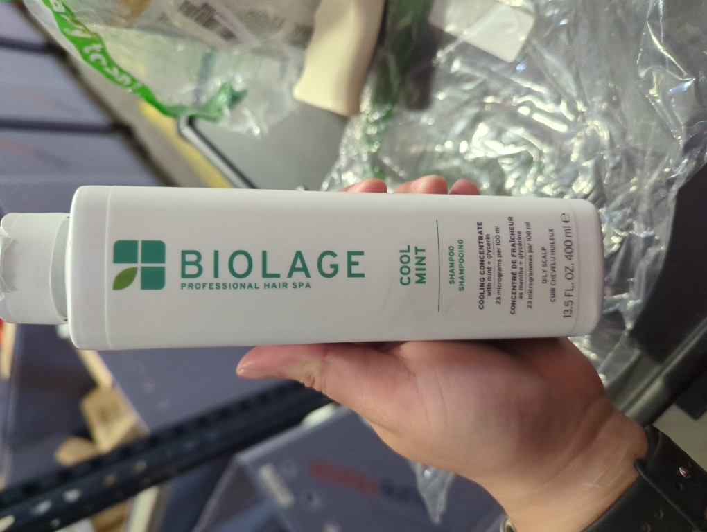 Biolage Cool Mint Shampoo - Balancing Shampoo for Oily Scalp, Gently Cleanses, Refreshes & Helps Balance, Mint & Glycerin, Vegan & Paraben-Free