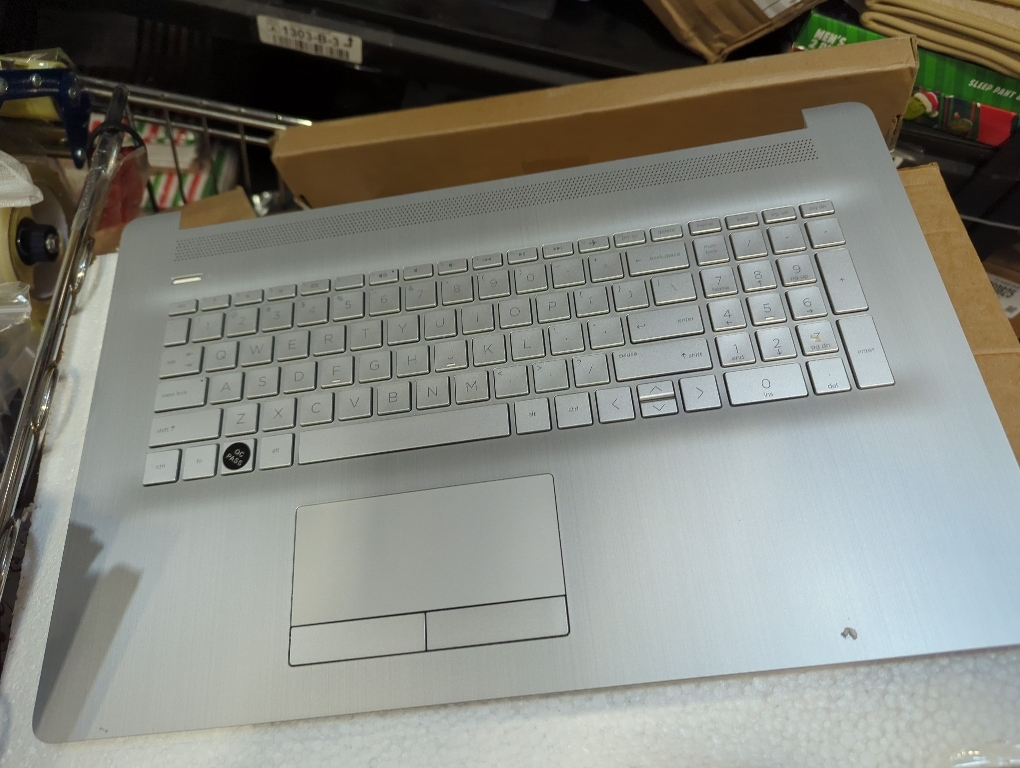 Replacement Upper Case Palmrest for HP 17-by 17t-by 17-ca 17z-ca 17t-by400 17-by0026cy 17z-ca300 Series Laptop Backlit Keyboard with ODD with PTP Touchpad Assembly P/N: L92783-001 6070B1308113