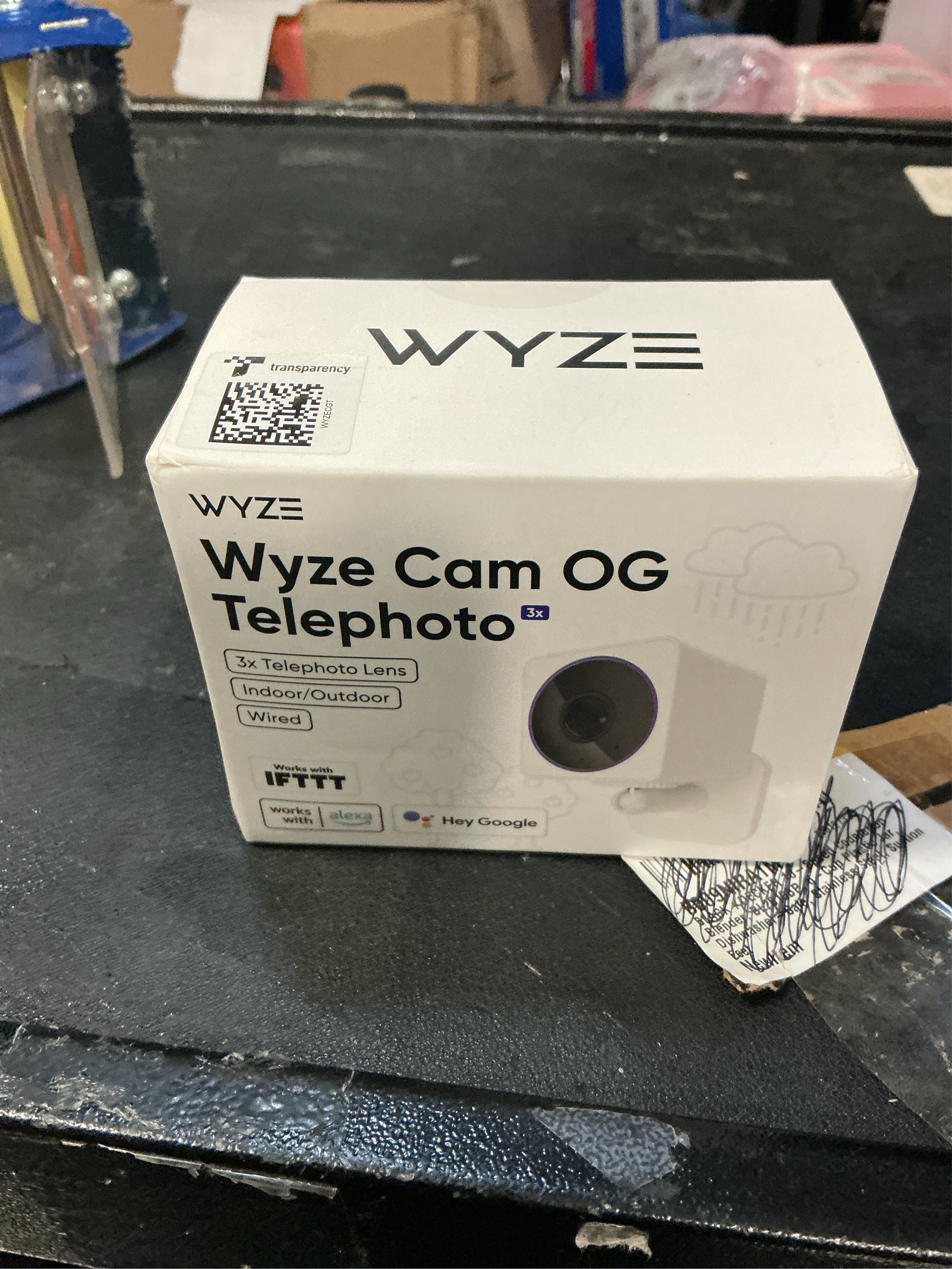 Cam OG Telephoto Indoor/Outdoor 1080p Wi-Fi Smart Home Security Camera with 3X Optical Zoom and Color Night Vision