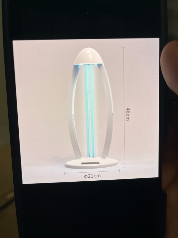 Night Light Glass Light Bulb Universal UV-C Bedside Lamps - Bedroom Lamps,Bed Lamp,Uvo Lamp Spaces up to 450 Square,Fresh Air and Improve Sleep Quality - Bedroom Lights (60W-BK*1)