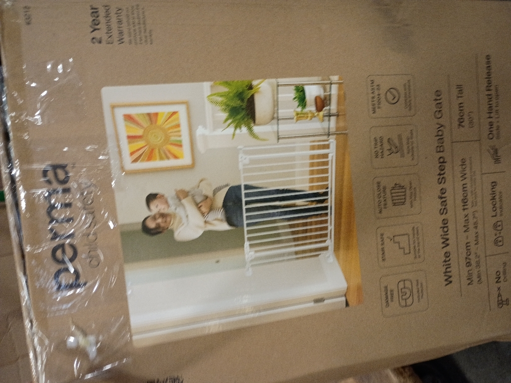 Toddleroo by North States - Essential Stairway & Walkway Baby Gate: Metal Safety Gate for Stairs & Doorways - Adjustable 24.5 to 40.25 Inches Wide - 30 Inches Tall - White