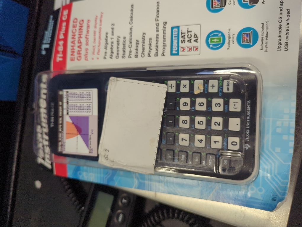Texas Instruments TI-84 Plus CE Graphing Calculator, Black