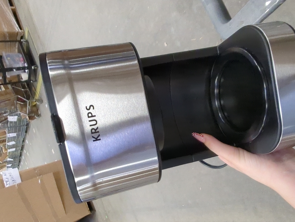 KRUPS Simply Brew Compact 5 Cup Coffee Maker: Stainless Steel Design, Pause & Brew, Keep Warm, Reusable Filter, Drip-Free Carafe