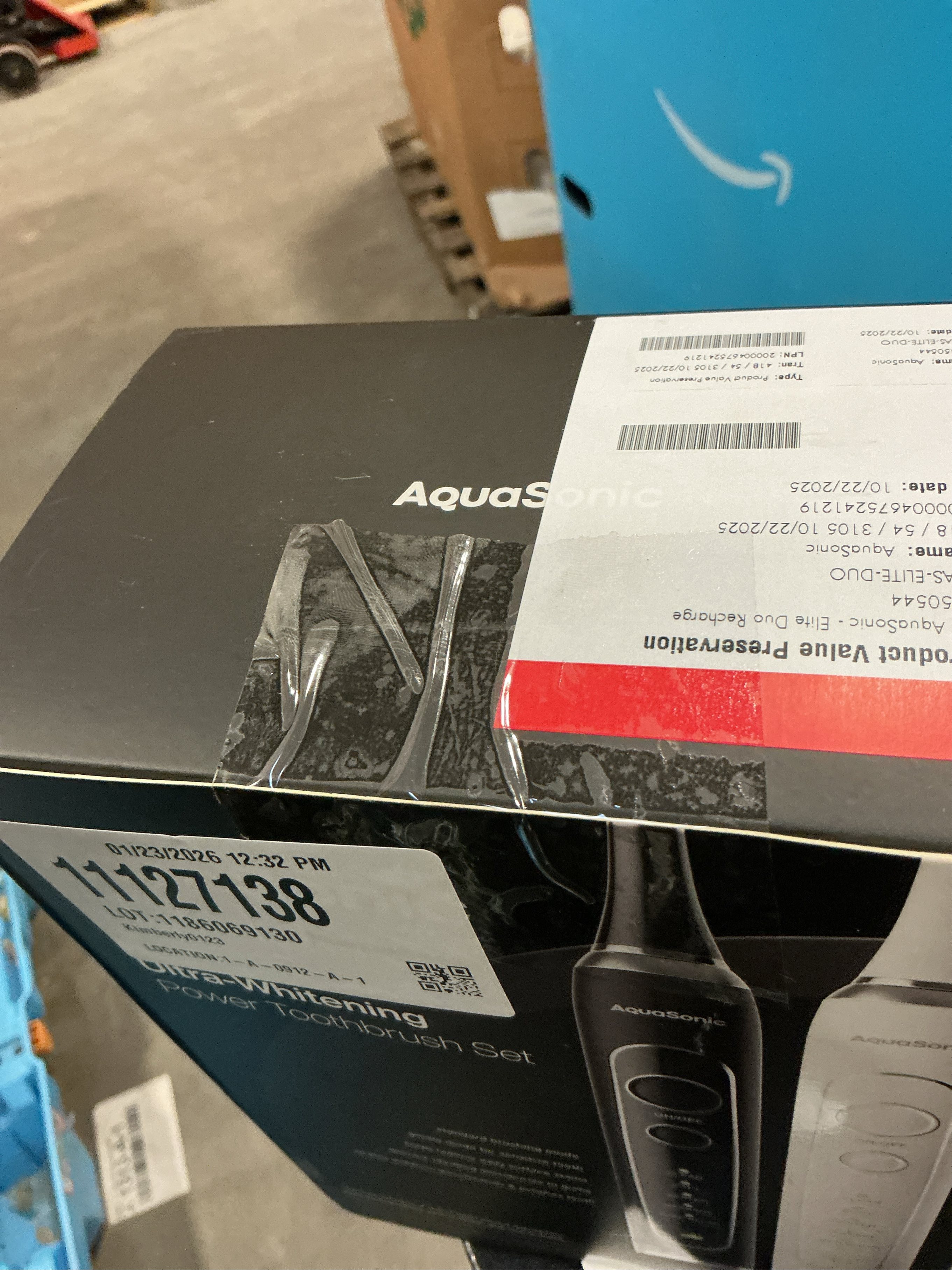 AquaSonic Elite Duo Rechargeable Electric Toothbrush Set – ADA Accepted, 5 Modes, 2 Travel Cases, 16 Brush Heads (Black/White)