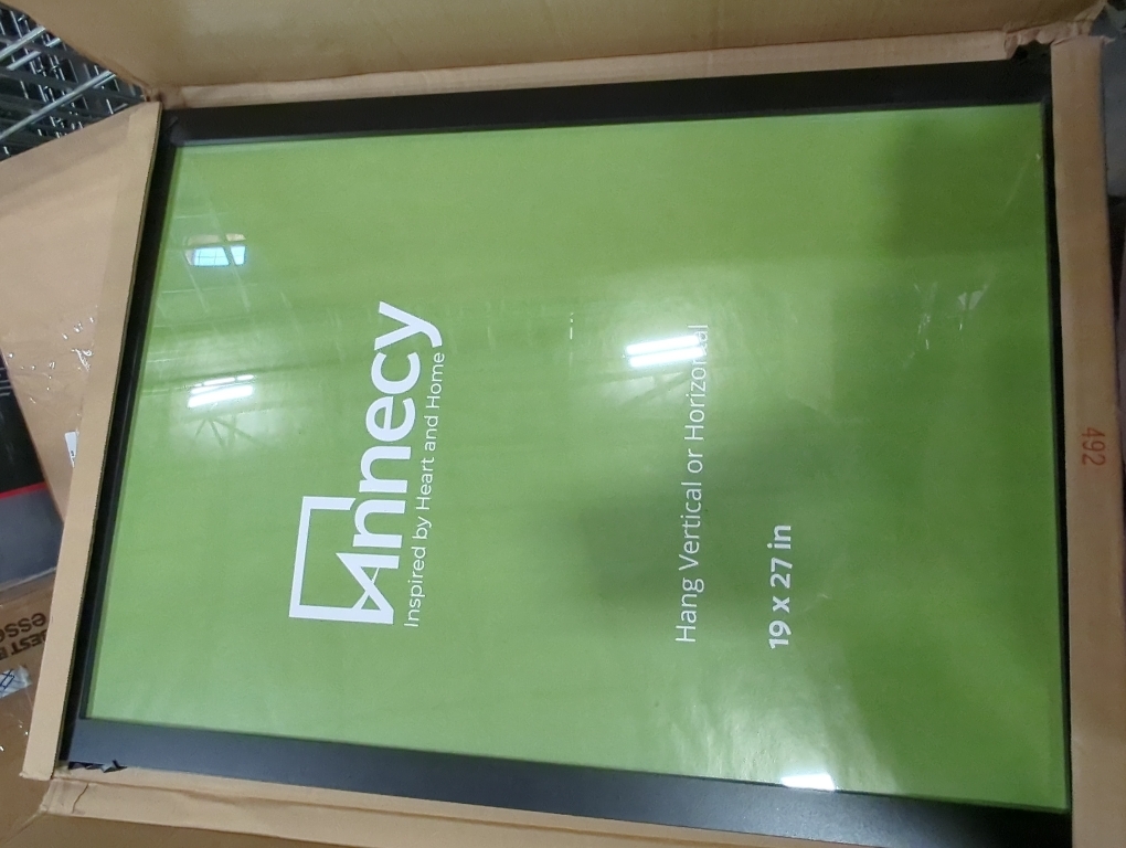 Annecy 19x27 Picture Frame Black（1 Pack）, 19 x 27 Picture Frame for Wall Decoration, Classic Black Minimalist Style Suitable for Decorating Houses, Offices, Hotels