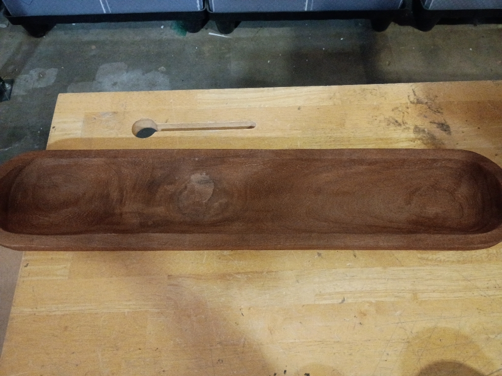Wooden Dough Bowls for Decor Approx 29 Inch, Large Long Wooden Bowl | Hand Carved Rustic Farmhouse Extra Long Tray for Table Centerpiece, Living Room, Home Decor, Candle Bowl