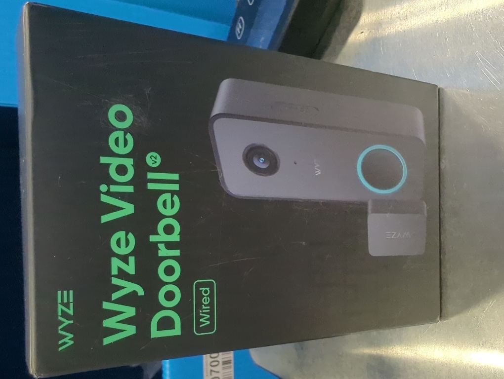 WYZE Wired Doorbell Camera v2(existing doorbell Wiring Required), 2K Security Video Doorbell, Color Night Vision, 2-Way Audio, Package Monitor, Works with Alexa & Google Assistant. Free Expert Setup