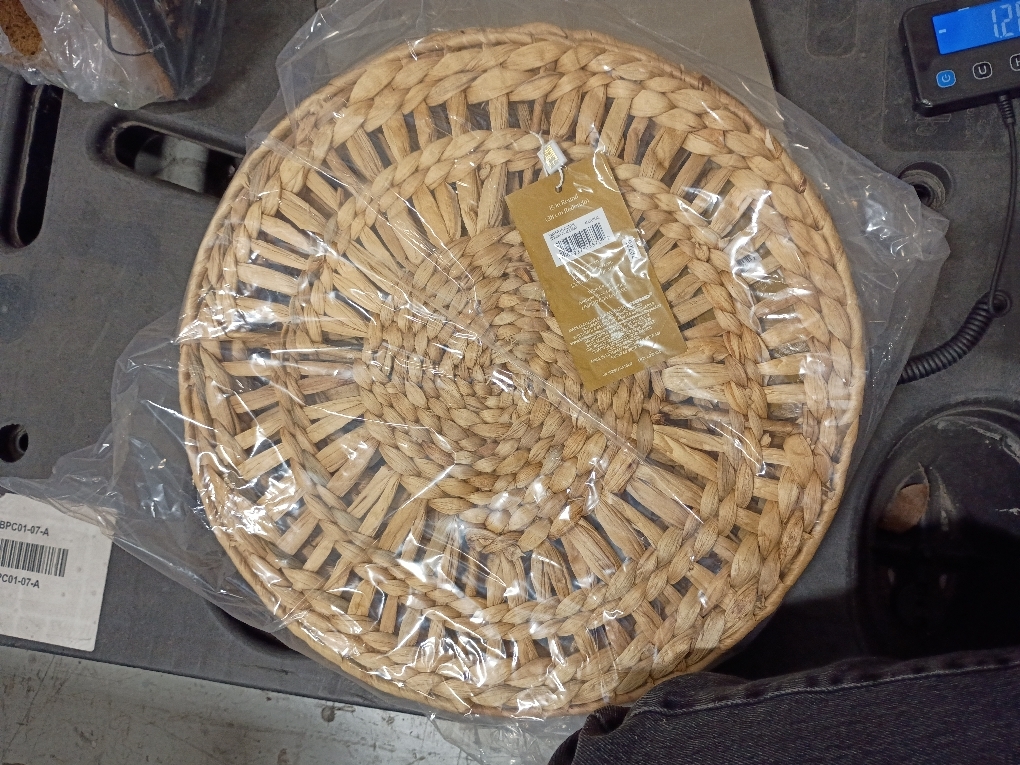 Everhome Water  Hyacinth Round Placement (Natural) (Set Of 6)