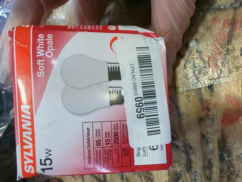 Sylvania Soft White Incandescent A15 Bulb, Medium Base | 15 Watts/120 Volts | 2-