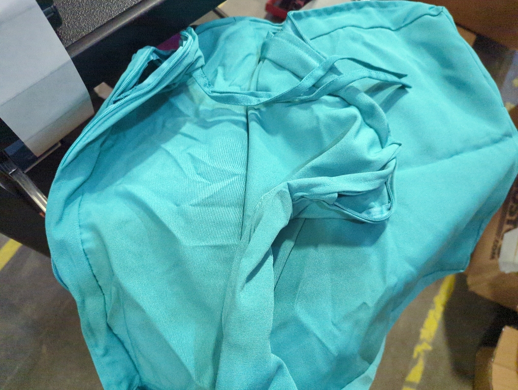 Outdoor Seat Cushion Cover Water Repellent Square Chair Cushion Cover-Only Cover Teal (2 Covers)