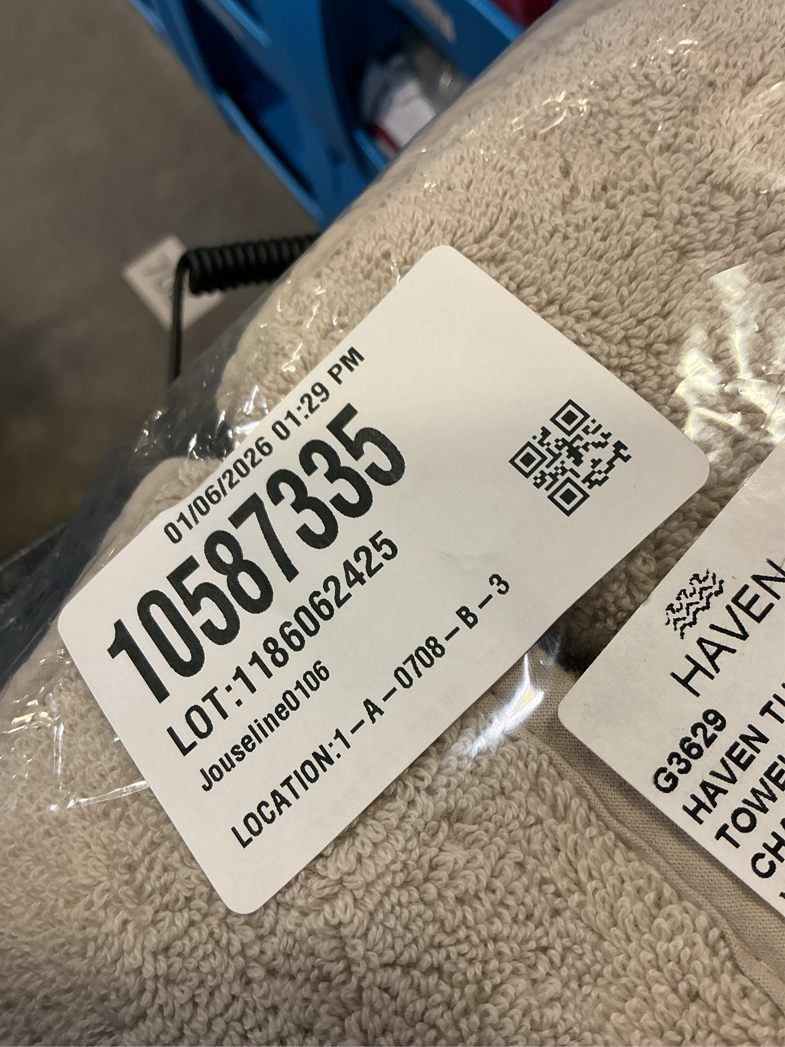 6 pcs Haven Turkish Cotton Washcloth in Chateau Grey