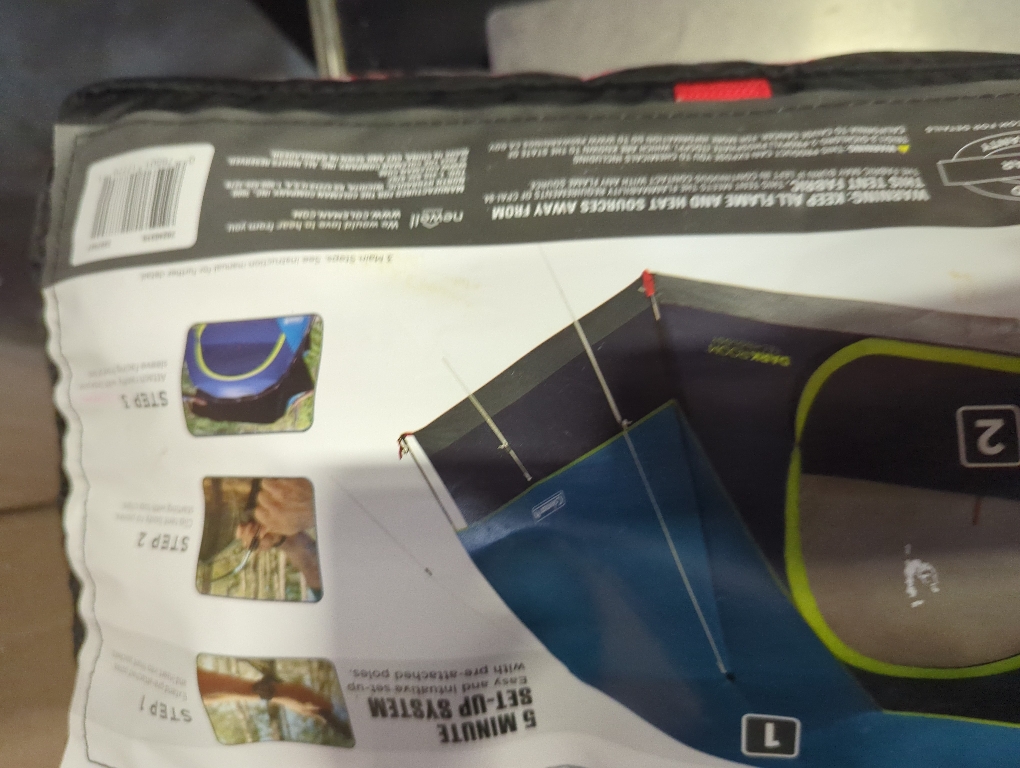 Coleman 4/6/8/10 Person Skydome Dark Room Tent with Rainfly, 5 Minute Setup, Blocks 90% of Sunlight, 20% More Headroom Than Traditional Tents