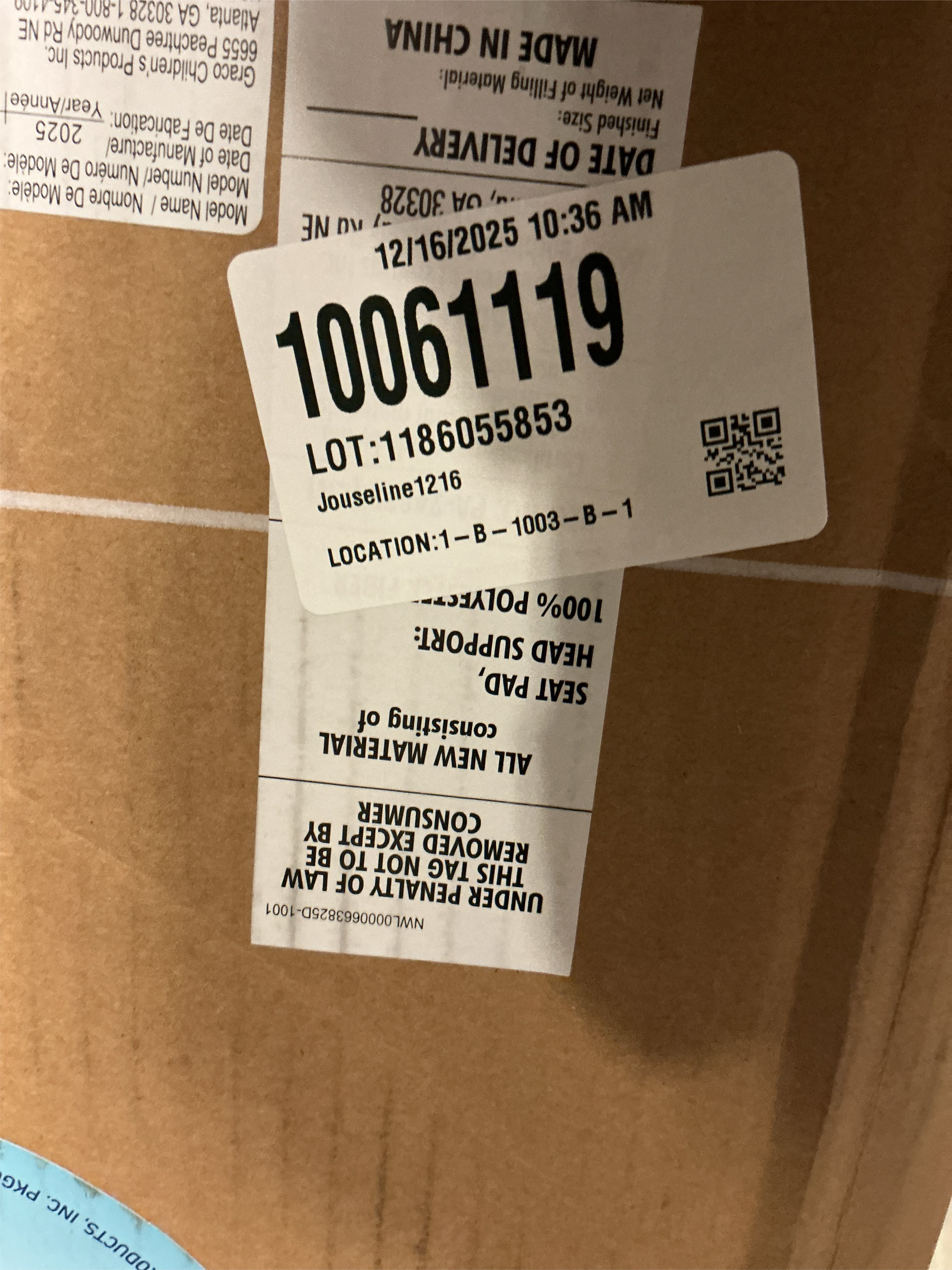 Graco Simple Sway Baby Swing, Side‑to‑Side Sway, Infant Swing with 6 Speeds, Vibration, Abbington