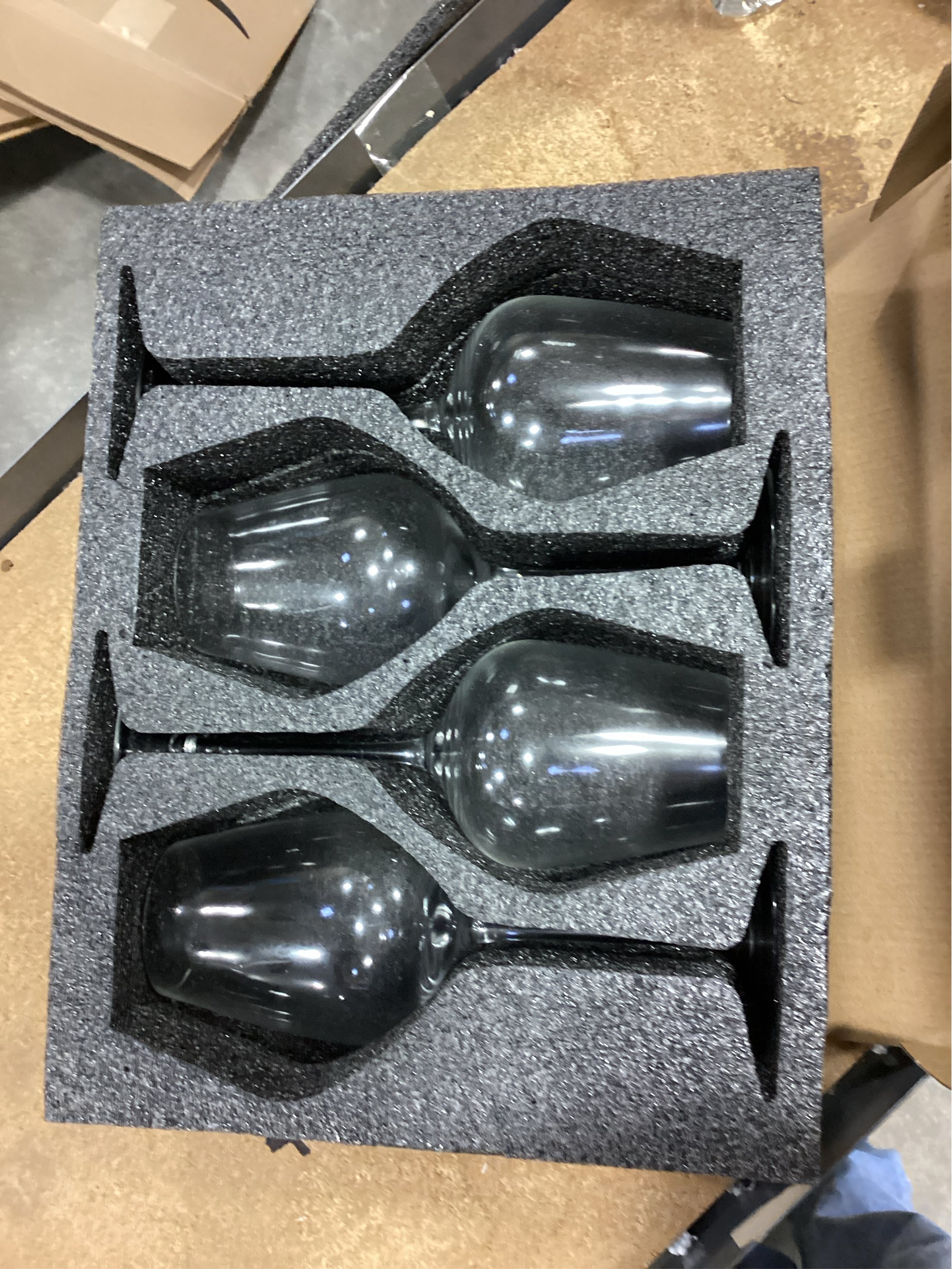 Gusto Nostro Crystal Wine Glasses Set of 4, 22 Oz Long Stem Modern Wine Glasses for White and Red Wine, Dishwasher Safe, Fancy, Elegant, Large and Tall Wine Glass for Wedding Christmas Anniversary