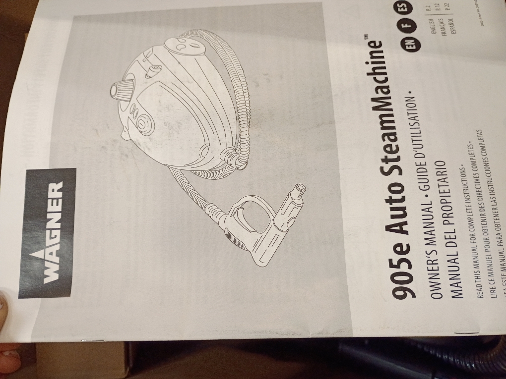 Wagner Spraytech C900054 905e AutoRight Multi-Purpose Steam Cleaner, 12 Accessories Included, Power Steamer for cleaning, Color May Vary