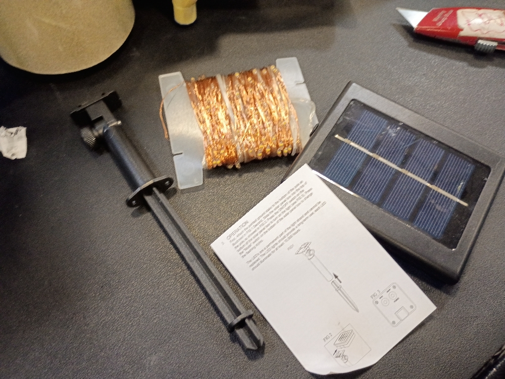 Minetom Solar String Lights for Outside, 33Ft 100 LED Outdoor Solar Fairy Lights, 8 Modes Balcony Lights for Tree Patio Christmas Party Wedding Decor (Warm White)