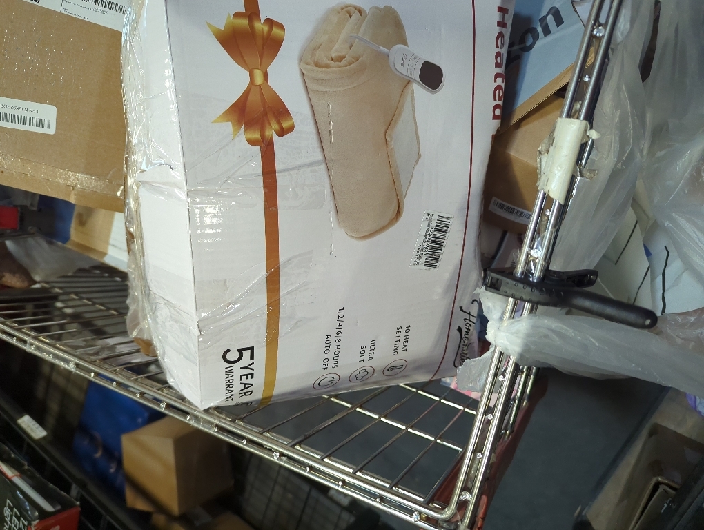 Gintao Electric Heated Blanket Throw,Double Flannel Electric Throw with 3 Heating Levels, 4H Auto Off Overheat Protection Heating Blanket for Home Office,Detachable Hat&Snap Button,Gift,50x60,Beige