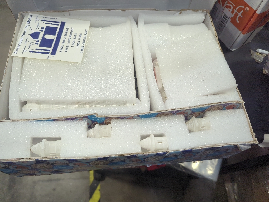 Size 9x9 Taj Mahal Tajmahal Marble Replica Model India Agra Souvenir Collection (9 Inch x 9 Inch)