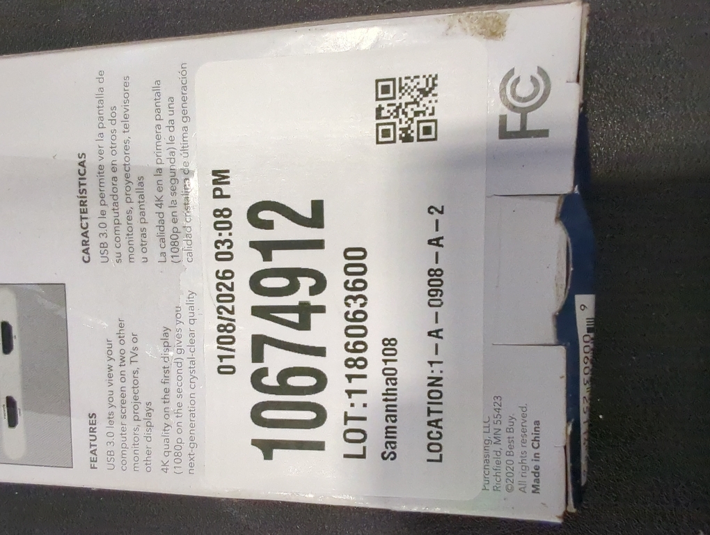 Insignia - USB to Dual HDMI Adapter - Model: NS-PU32H4A
