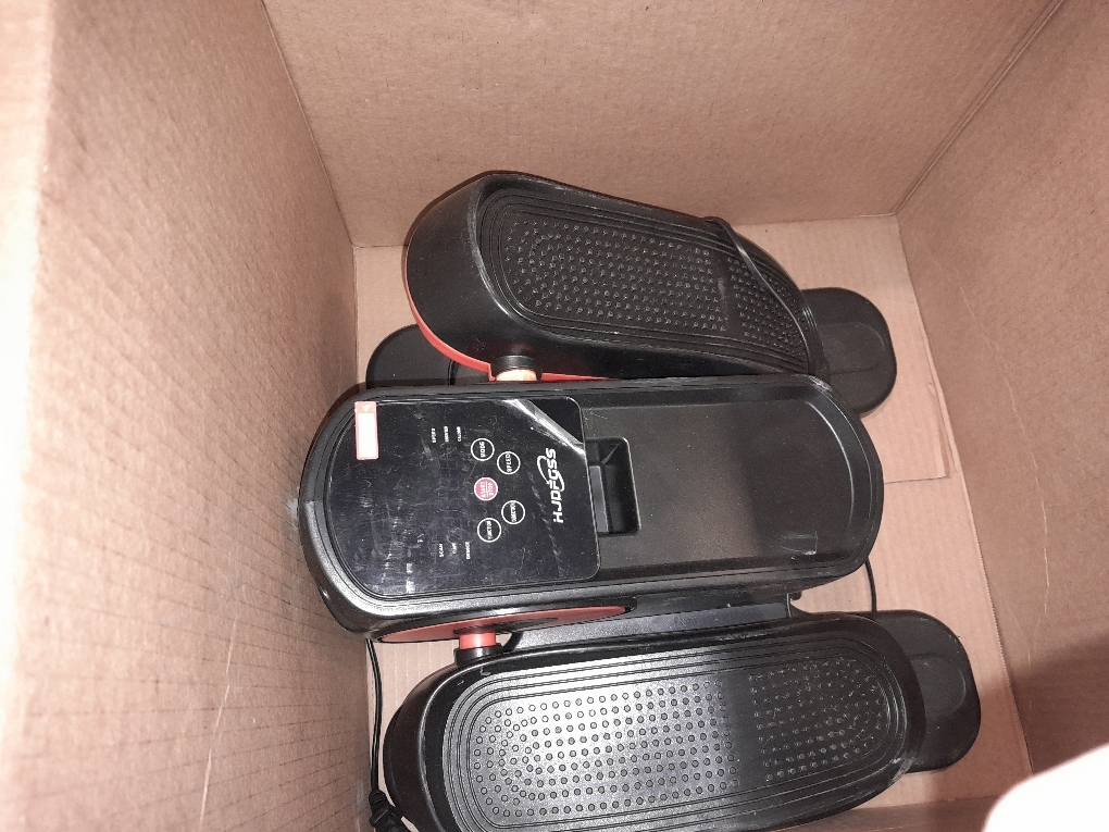 Under Desk Elliptical Machine with 12 Adjustable Speed, Quiet & Portable Seated Pedal with Remote Control & Non-Slip Foot Straps