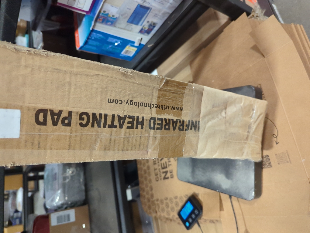 UTK Heating Pad,660nm Photon Light,Amethyst,Tourmaline and Jade Gemstone,Far Infrared Heat Pad,Adjustable Timer & Temperature(Pro21''x 39'')