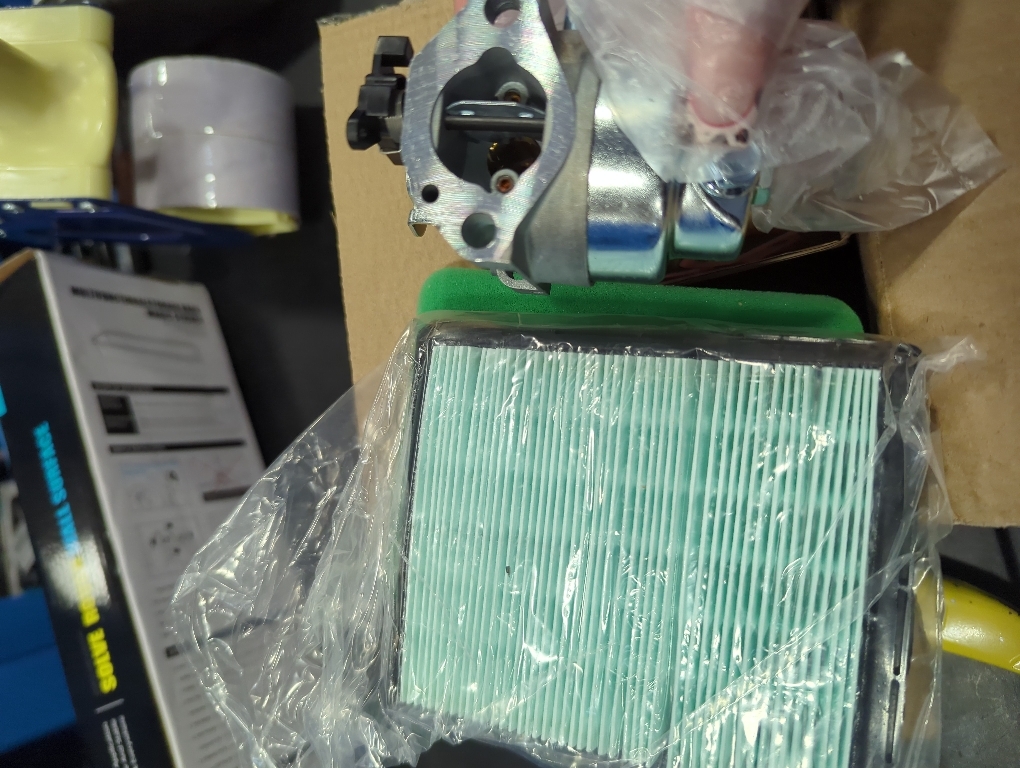 Hippotech GCV160 Carburetor for Honda GCV160A GCV160LA HRB216 HRS216 HRR216 HRT216 HRZ216 Lawn Mower with Gasket Spark Plug Fuel Air Filter