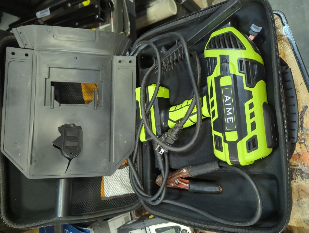 AIME Handheld Welder Machine, 110V Portable Welding Machine with IGBT Inverter 6 Variable Current Adjustment(Black Green)