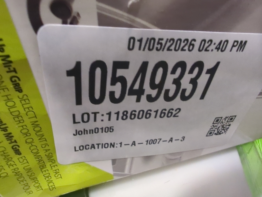 Bracketron BT29342 Mi-T Grip QI Mount Wireless Charging Phone Holder, Black