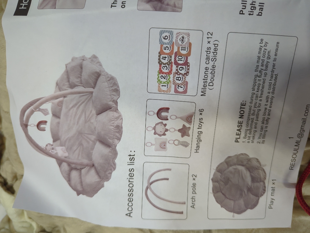 ANGELBLISS 5 in 1 Baby Play Gym Mat, Reversible Tummy Time Mat with 5 Sensory Toys for Stage-Based Developmental, Thick & Large Baby Activity Center from Newborn to Toddler (Khaki)