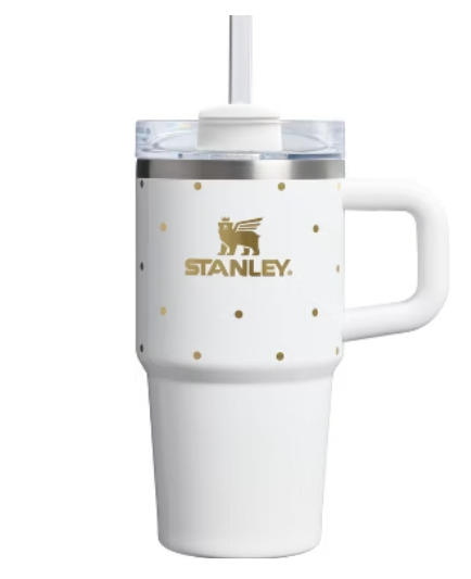 Stanley 20 oz Stainless Steel H2.0 FlowState Quencher Tumbler Frost Polka Dot