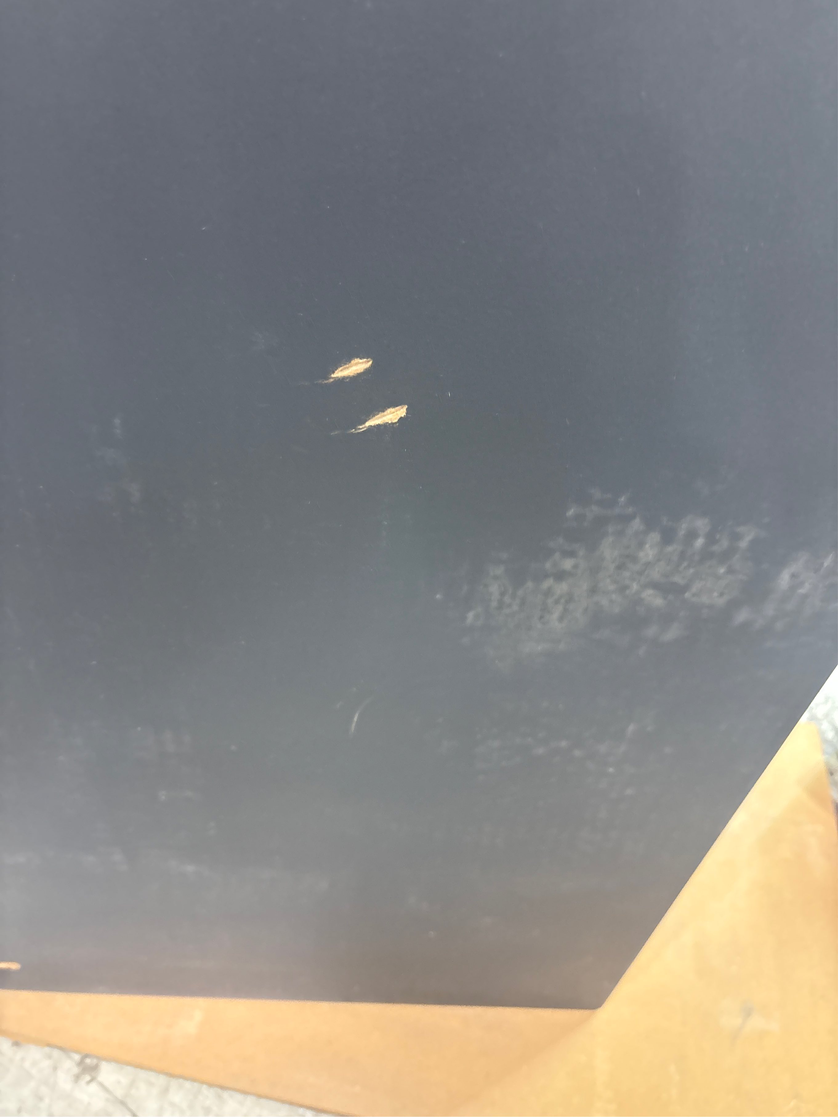 Farmhouse Accent Chest with Carved Door and 5-Drawers, Vintage Storage Cabinet Modern Dresser for Living Room, Entryway, Hallway, Multi-Drawer Organizer, Natural and Deep Blue. ( Damage see the pictures)