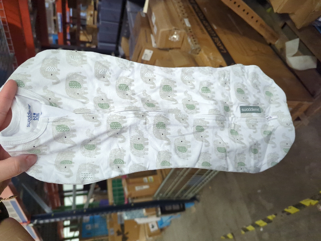 SwaddleMe by Ingenuity Pod Swaddle Blanket - 0-2 Months - Scribble Elephant