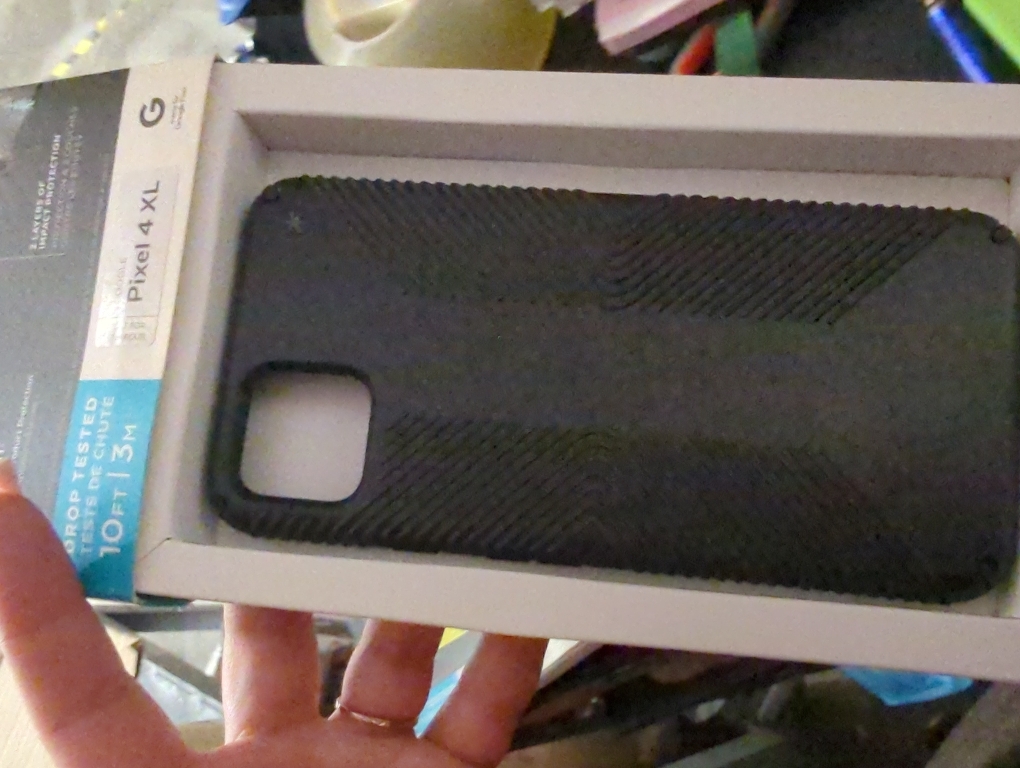 Speck Presidio Grip Hard Case for Google Pixel 4 XL - Black