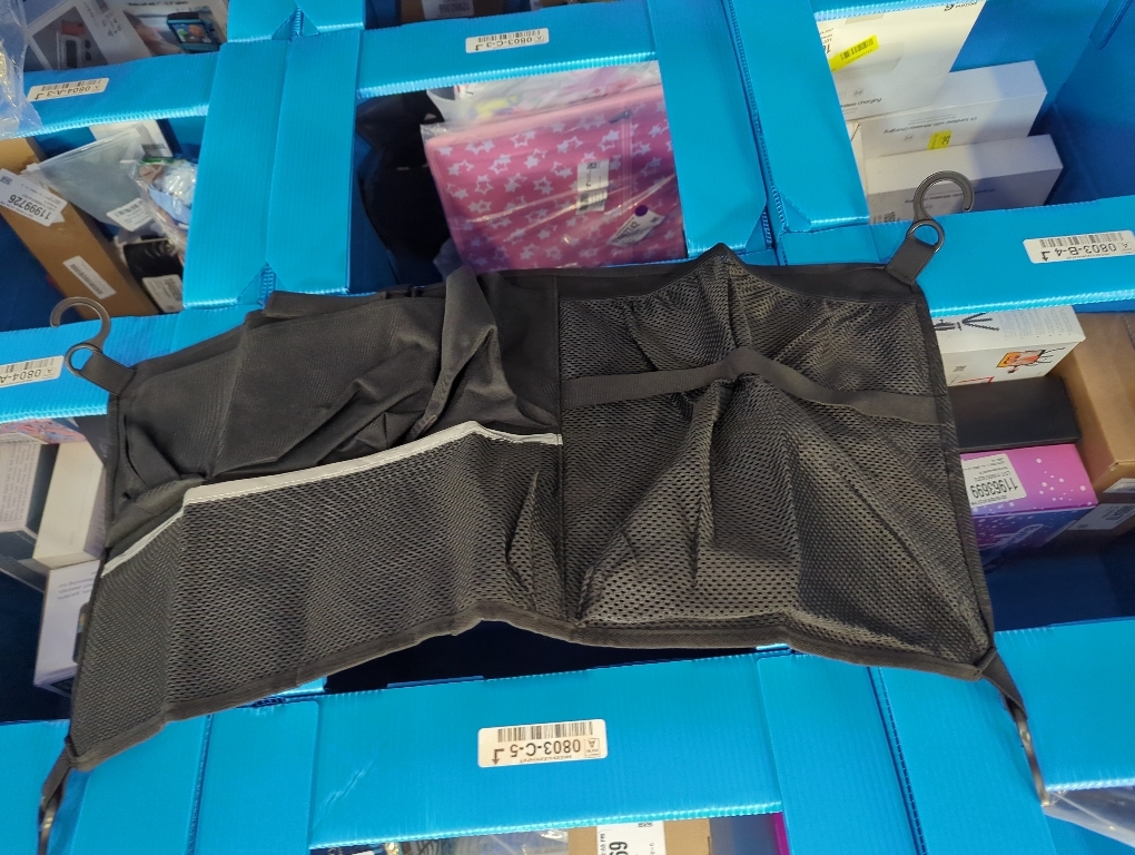 Stroller Cargo Net Organizer, Large Capacity Mesh Storage with Sorting Pockets, Compatible with W-Series and Universal Models