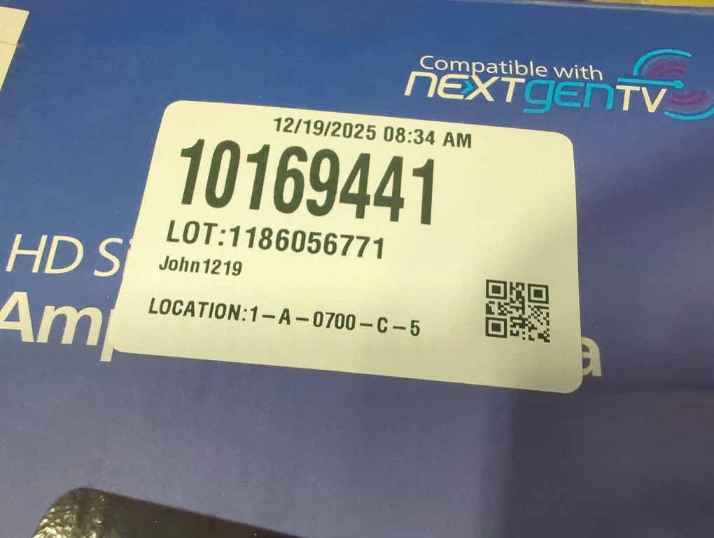 Indoor HDTV Antenna with Signal Finder, Long Range Antenna, Signal Booster Amplifier, VHF UHF 1080P 4K Ultra HD